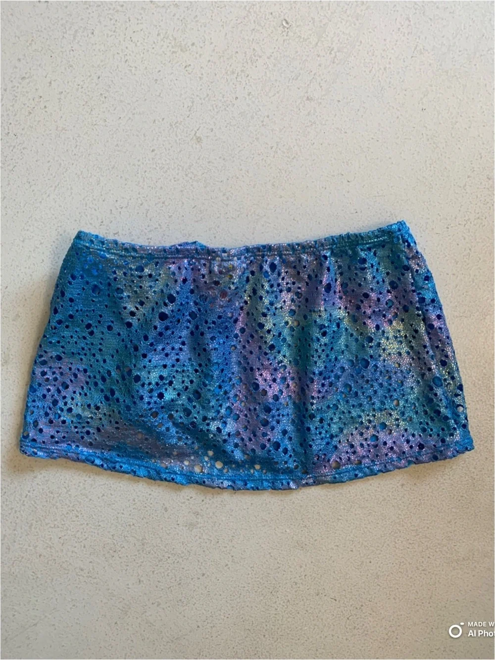 Cat & Jack Girl’s Blue Bikini Set Swimsuit + Coverup Size XS NWOT Beach Vacation